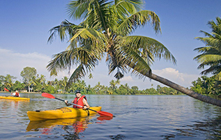 kayaking kerala